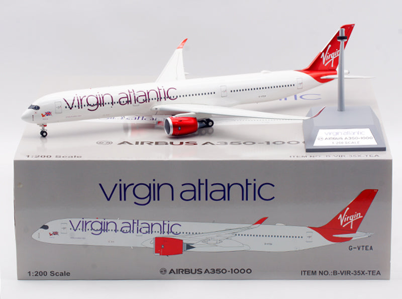 1:200 B-Models Virgin atlantic A350-1000 G-VTEA Aircraft Model With Stand