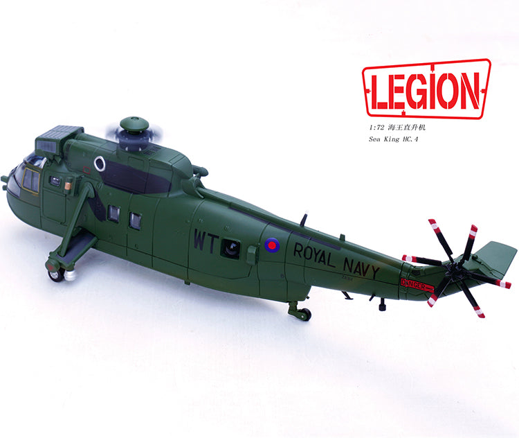 1:72 Legion 14008LB Sea King Helicopter -US 848 Naval Squadron-2011 Diecast Model