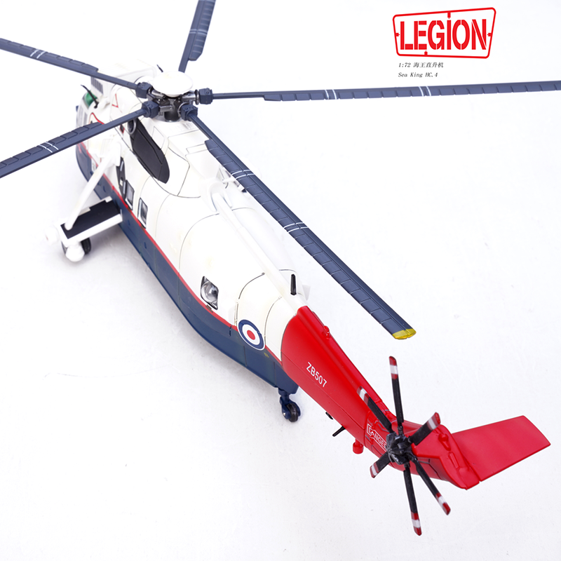 1:72 Legion 14008LD Sea King Helicopter HC.4 -Royal Navy ZB507 Diecast Model