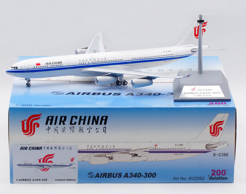 1:200 Aviation200 Air China A340-300 B-2386 Diecast Aircraft Model