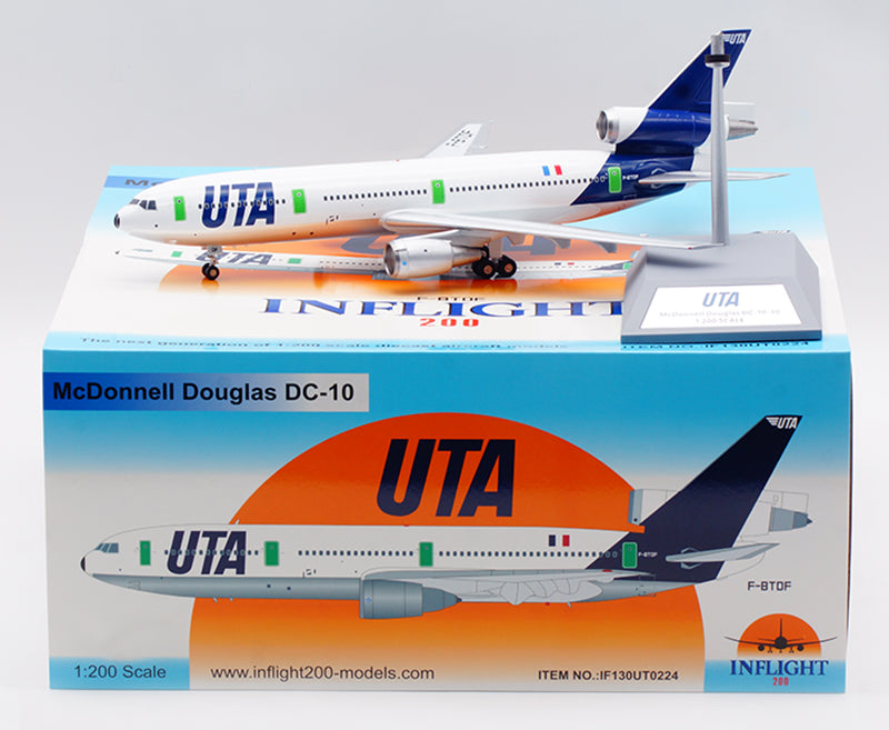 1:200 InFlight200 UTA McDonnell-Douglas DC-10 F-BTDF Diecast Aircraft Model