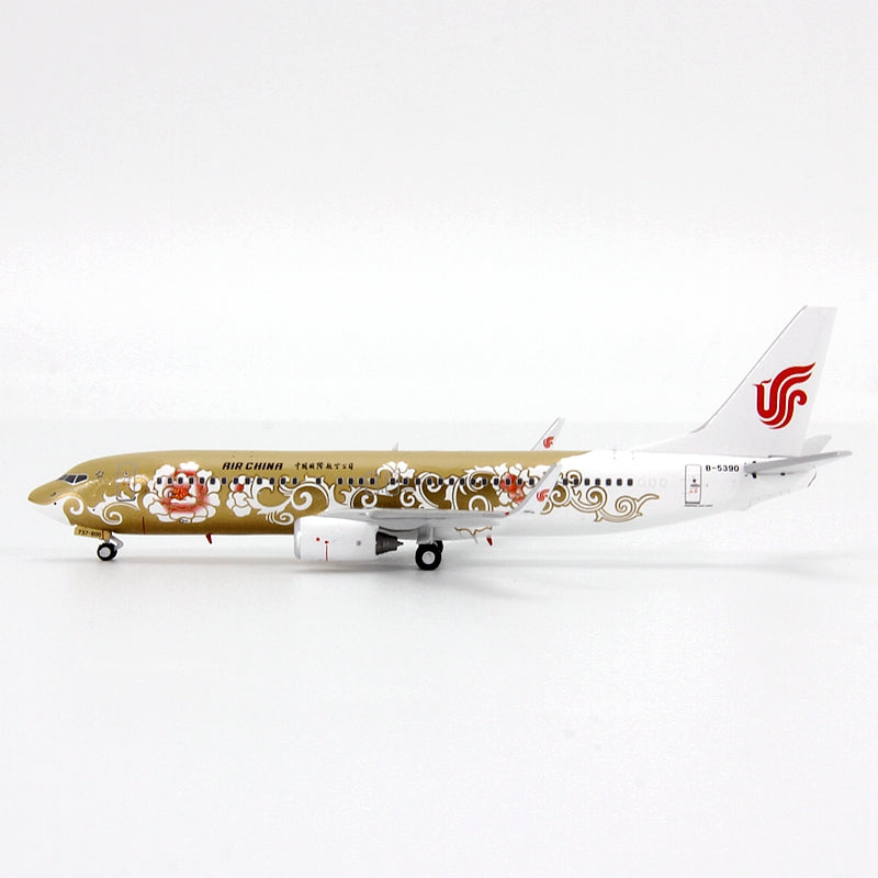 1:400 Geministar Air China B737-800 "Peony Livery" Aircraft Model+Free Tractor