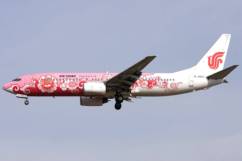 1:400 Geministar Air China B737-800 "Peony Livery" Aircraft Model+Free Tractor