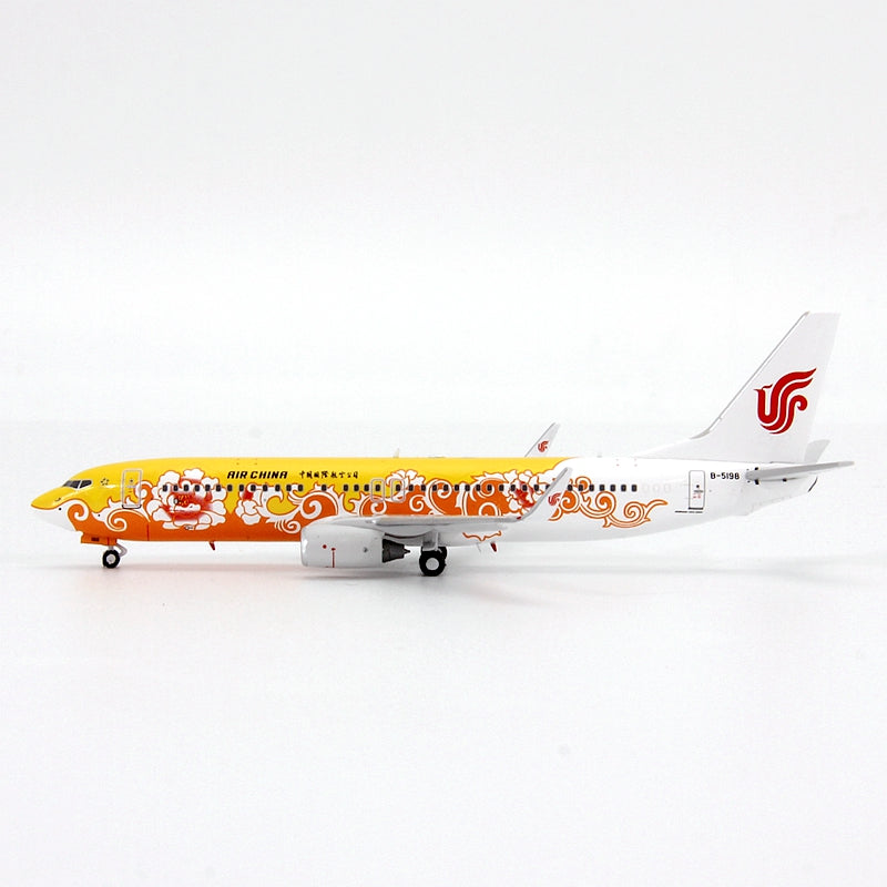 1:400 Geministar Air China B737-800 "Peony Livery" Aircraft Model+Free Tractor