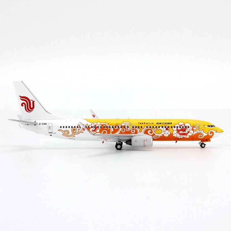 1:400 Geministar Air China B737-800 "Peony Livery" Aircraft Model+Free Tractor