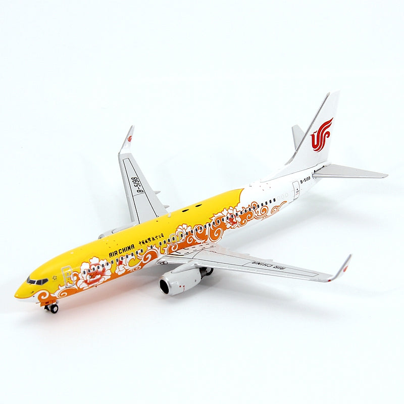 1:400 Geministar Air China B737-800 "Peony Livery" Aircraft Model+Free Tractor