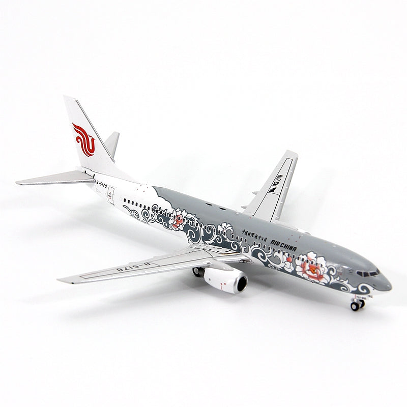 1:400 Geministar Air China B737-800 "Peony Livery" Aircraft Model+Free Tractor