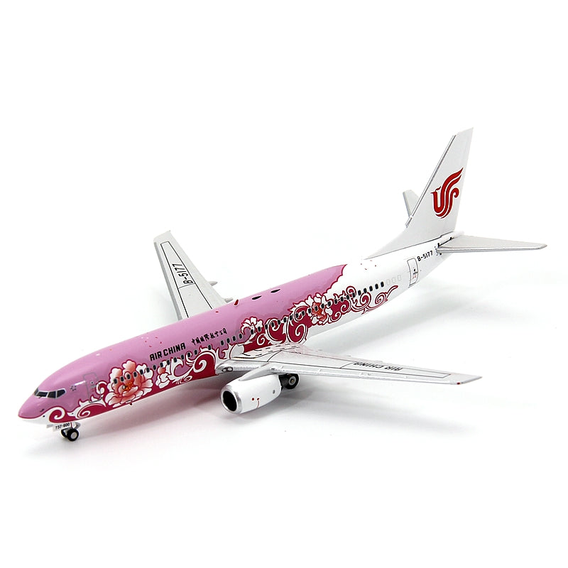 1:400 Geministar Air China B737-800 "Peony Livery" Aircraft Model+Free Tractor