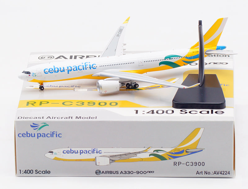 1:400 Aviation400 Cebu Pacific A330-900NEO RP-C3900 Aircraft Model Free Tractor+Stand