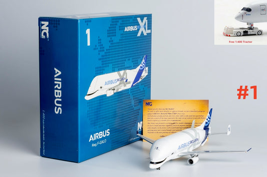 1:400 NG Models NG60005 Airbus A330-700L Beluga XL F-GXLG #1 Aircraft Model+Free Tractor