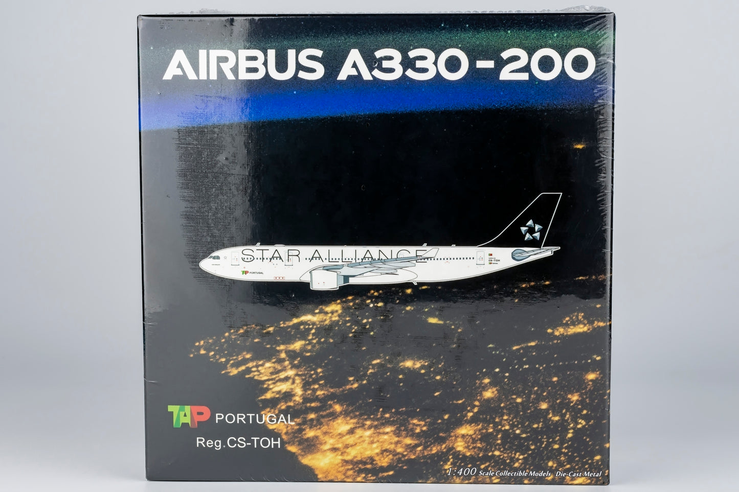 1:400 NG Models NG61085 TAP Portugal Airbus A330-200 CS-TOH "STAR ALLANCE" Aircraft Model+Free Tractor