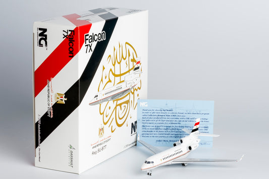 1:200 NG Models NG71019 Egyptian Gov Dassault Falcon 7X SU-BTT Aircraft Model