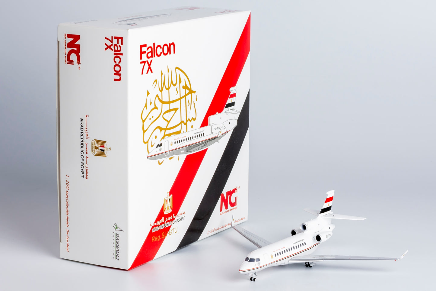 1:200 NG Models NG71020 Egyptian Gov Dassault Falcon 7X SU-BTU Aircraft Model