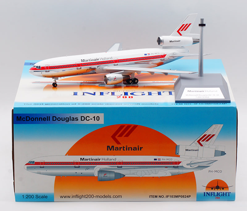 1:200 InFlight200 Martinair McDonnell-Douglas DC-10-30 PH-MCO Diecast Aircraft Model