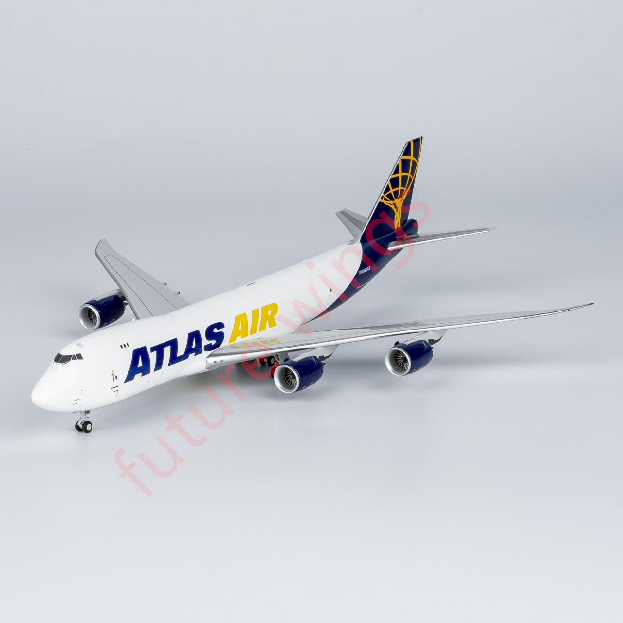 1:400 NG Models NG78023 Atlas Air Boeing 747-8F N860GT Aircraft Model+Free Tractor