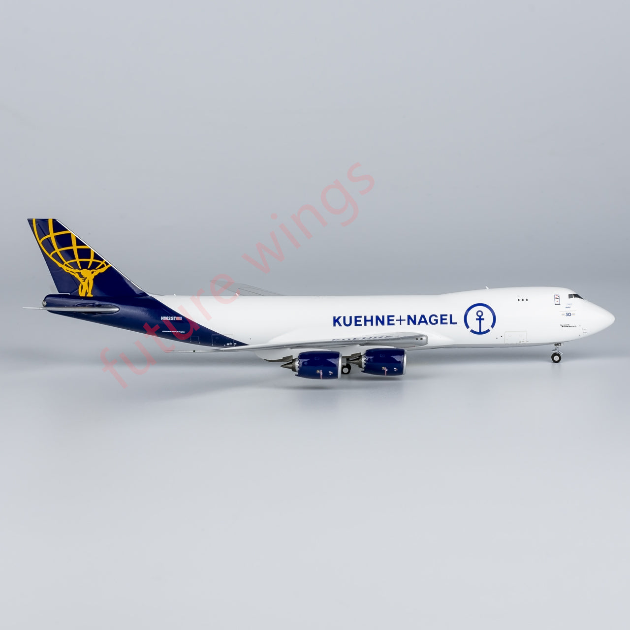 1:400 NG Models NG78021 Atlas Air Boeing 747-8F N862GT Aircraft Model+Free Tractor