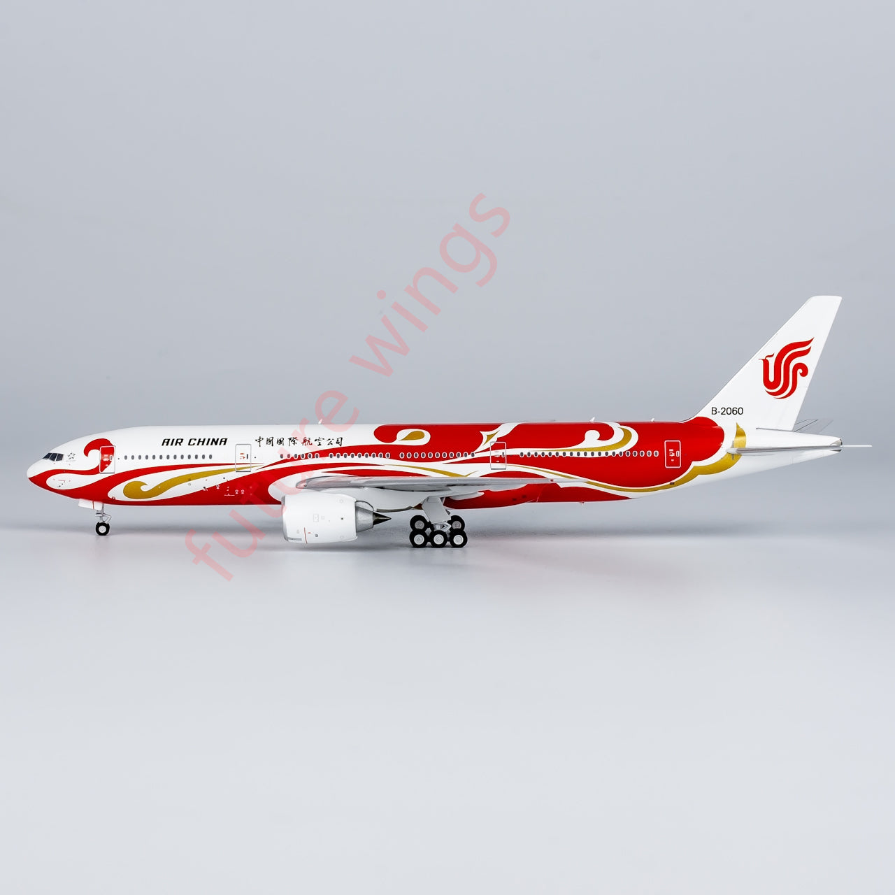 1:400 NG Models NG72059 Air China Boeing 777-200 B-2060 “Red Phoenix”Aircraft Model+Free Tractor