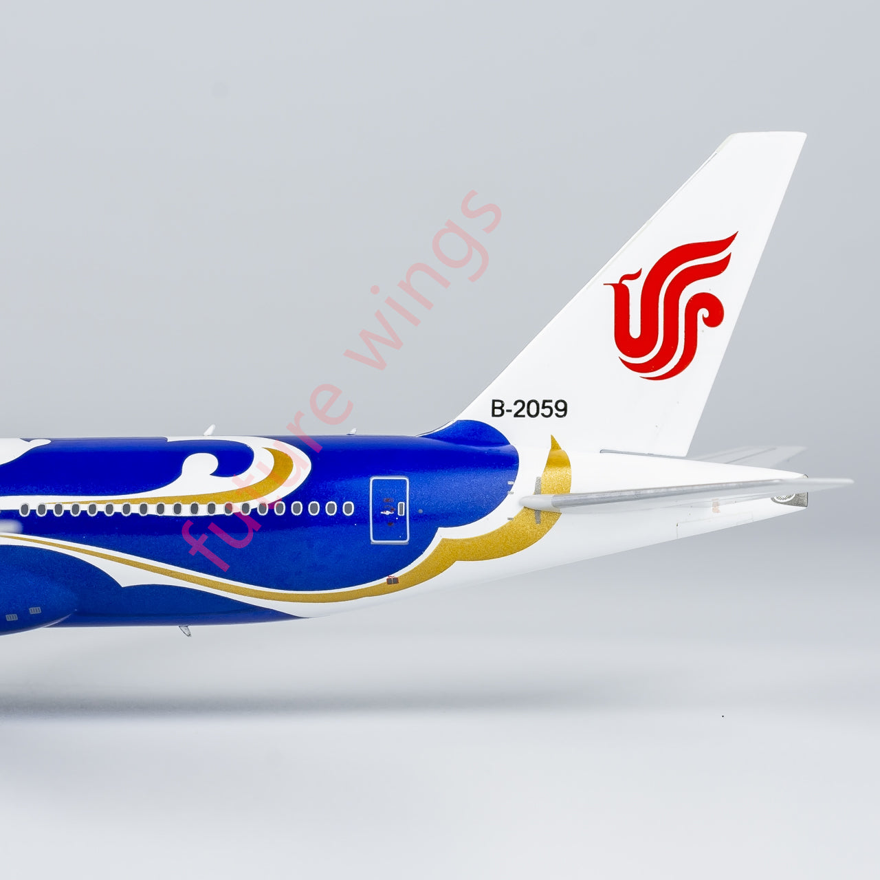 1:400 NG Models NG72058 Air China Boeing 777-200 B-2059 “Blue Phoenix”Aircraft Model+Free Tractor