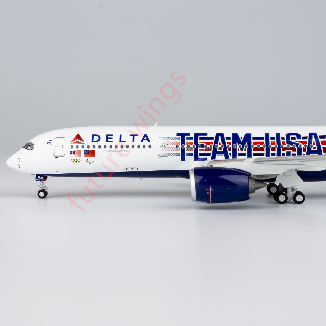 1:400 NG Models NG39067 Delta Airlines Airbus A350-900 N521DN Aircraft Model+Free Tractor