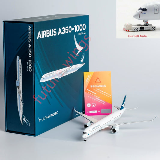 1:400 NG Models NG57007 Cathay Pacific Airbus A350-1000 B-LXA "luxury package" Aircraft Model+Free Tractor