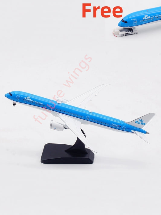 1:400 Aviation400 KLM B787-10 PH-BKM Aircraft Model Free Tractor+Stand