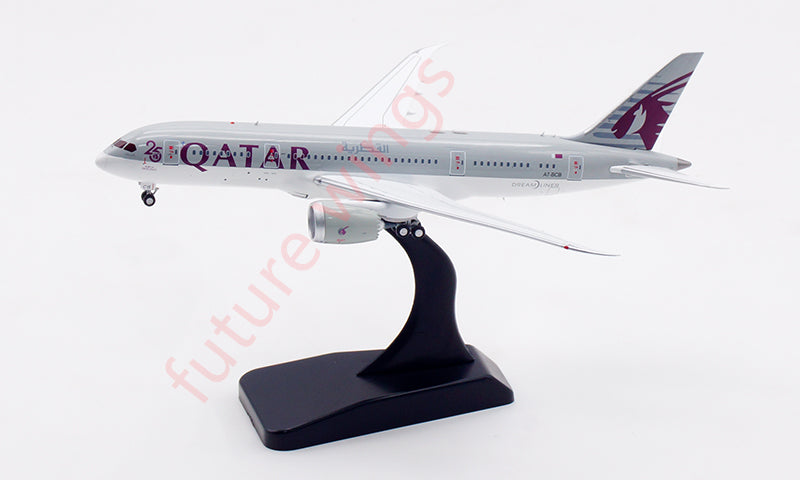 1:400 Aviation400 Qatar Airways B787-8 A7-BCB Aircraft Model Free Tractor+Stand