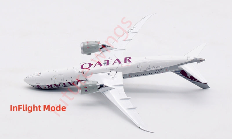 1:400 Aviation400 Qatar Airways B787-8 A7-BCB Aircraft Model Free Tractor+Stand