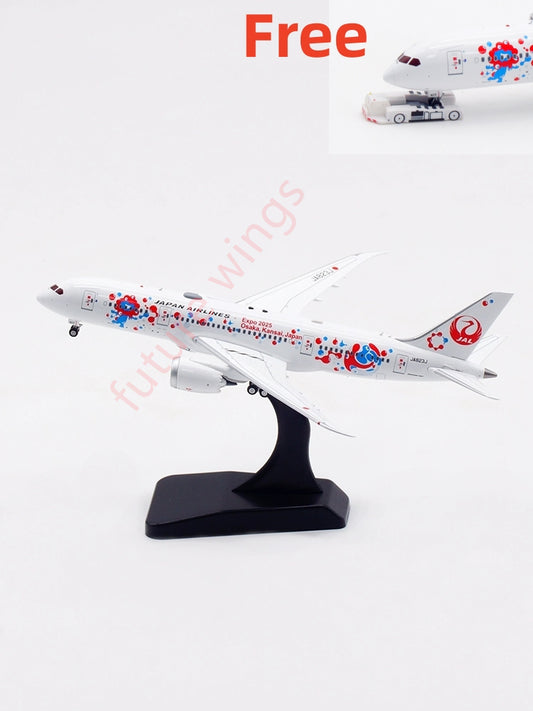 1:400 Aviation400 Japan Airlines B787-8 JA823J Aircraft Model Free Tractor+Stand