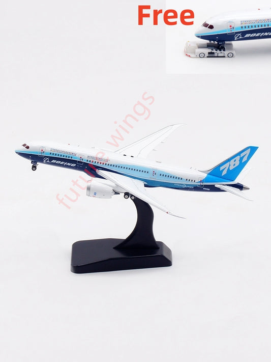 1:400 Aviation400 Boeing House Color B787-8 N787BX Aircraft Model Free Tractor+Stand