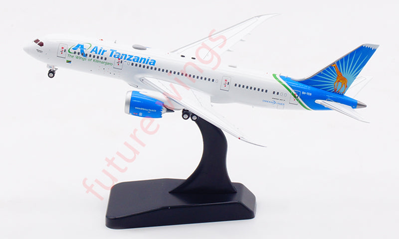 1:400 Aviation400 Air Tanzania B787-8 5H-TCG Aircraft Model Free Tractor+Stand