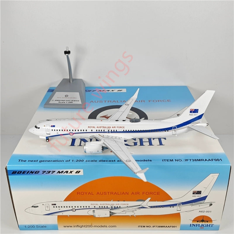 1:200 InFlight200 Royal Australian Air Force B737-8 MAX A62-001 Aircraft Model With Stand