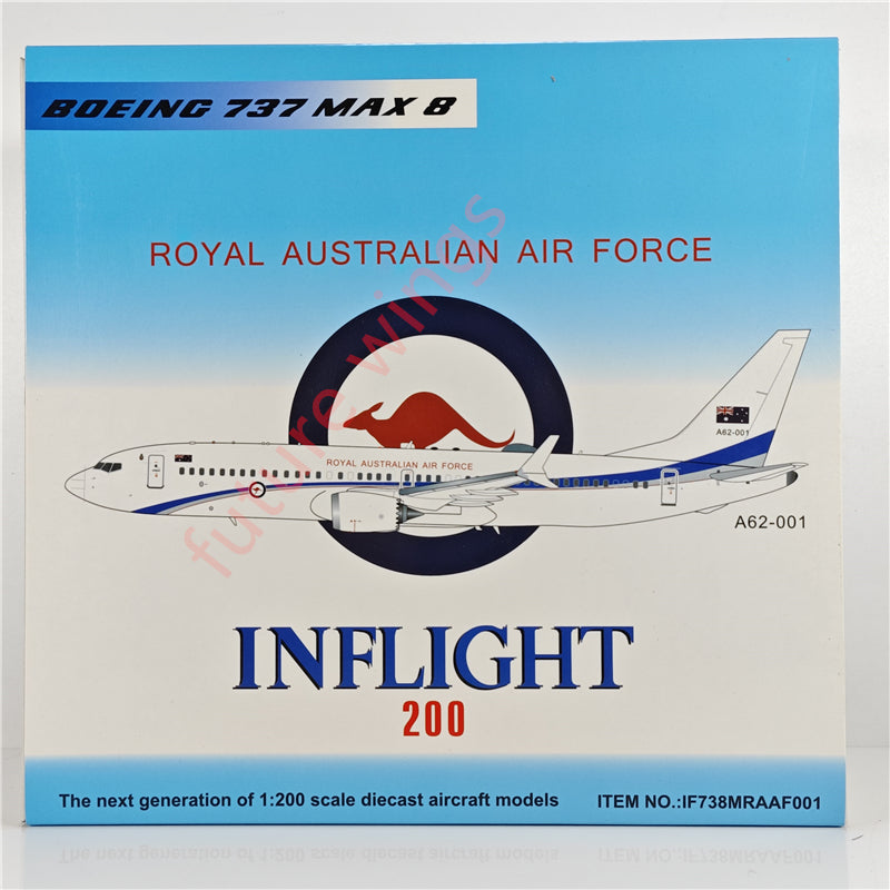 1:200 InFlight200 Royal Australian Air Force B737-8 MAX A62-001 Aircraft Model With Stand