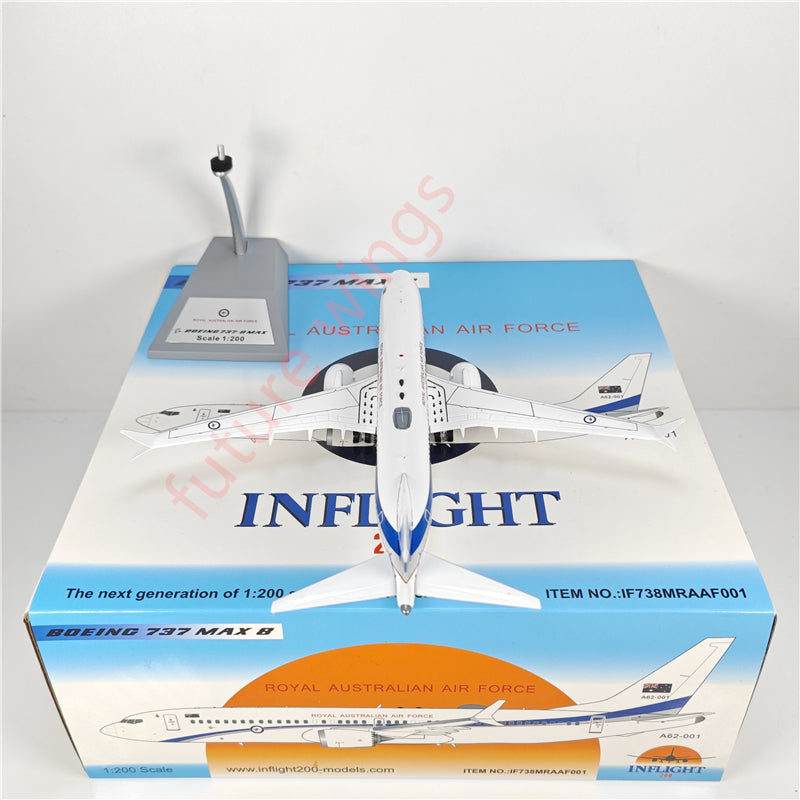 1:200 InFlight200 Royal Australian Air Force B737-8 MAX A62-001 Aircraft Model With Stand