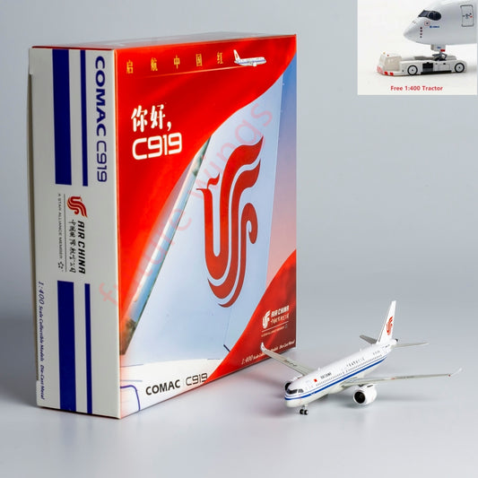 1:400 NG Models NG19018 Air China C919 B-919X Aircraft Model+Free Tractor