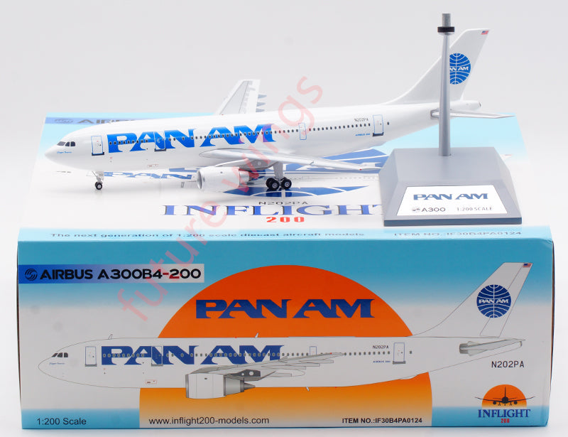 1:200 InFlight200 PAN AM Airbus A300B4 N202PA Diecast Aircraft Model