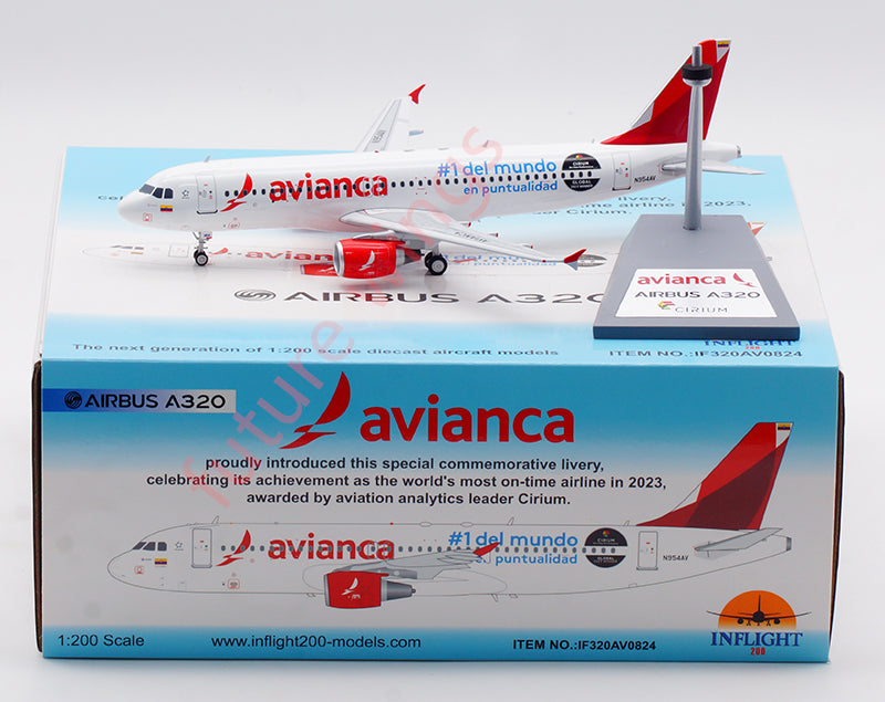 1:200 InFlight200 Avianca A320 N954AV Diecast Aircraft Model