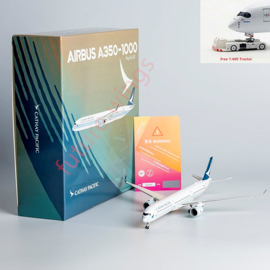 1:400 NG Models NG57009 Cathay Pacific Airbus A350-1000 B-LXD Aircraft Model+Free Tractor