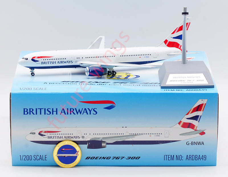 1:200 ARD-Models British Airways B767-300ER G-BNWA Diecast Aircraft Model With Stand