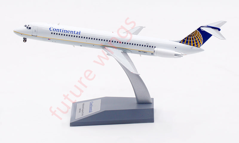 1:200 InFlight200 Continental Airlines DC-9-50 N670MC Aircraft Model With Stand