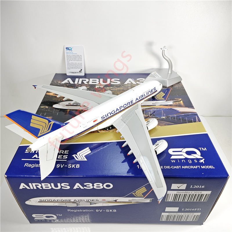 1:200 SQ Wings L2016 Singapore Airlines Airbus A380 9V-SKB Aircraft Model