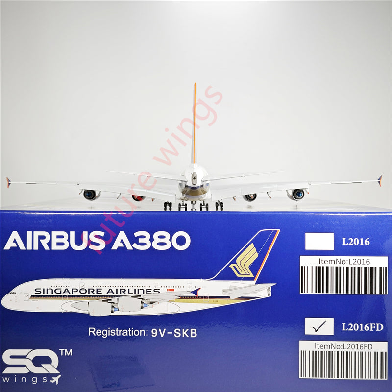 1:200 SQ Wings L2016 Singapore Airlines Airbus A380 9V-SKB Aircraft Model