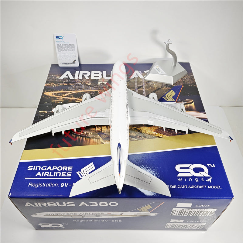 1:200 SQ Wings L2016 Singapore Airlines Airbus A380 9V-SKB Aircraft Model