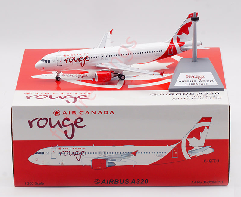 1:200 B-Models Air Canada rouge A320 C-GFDU Aircraft Model With Stand