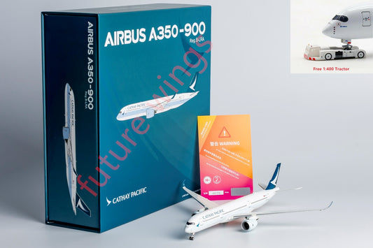 1:400 NG Models NG39076 Cathay Pacific Airbus A350-900 B-LRA "luxury package" Aircraft Model+Free Tractor