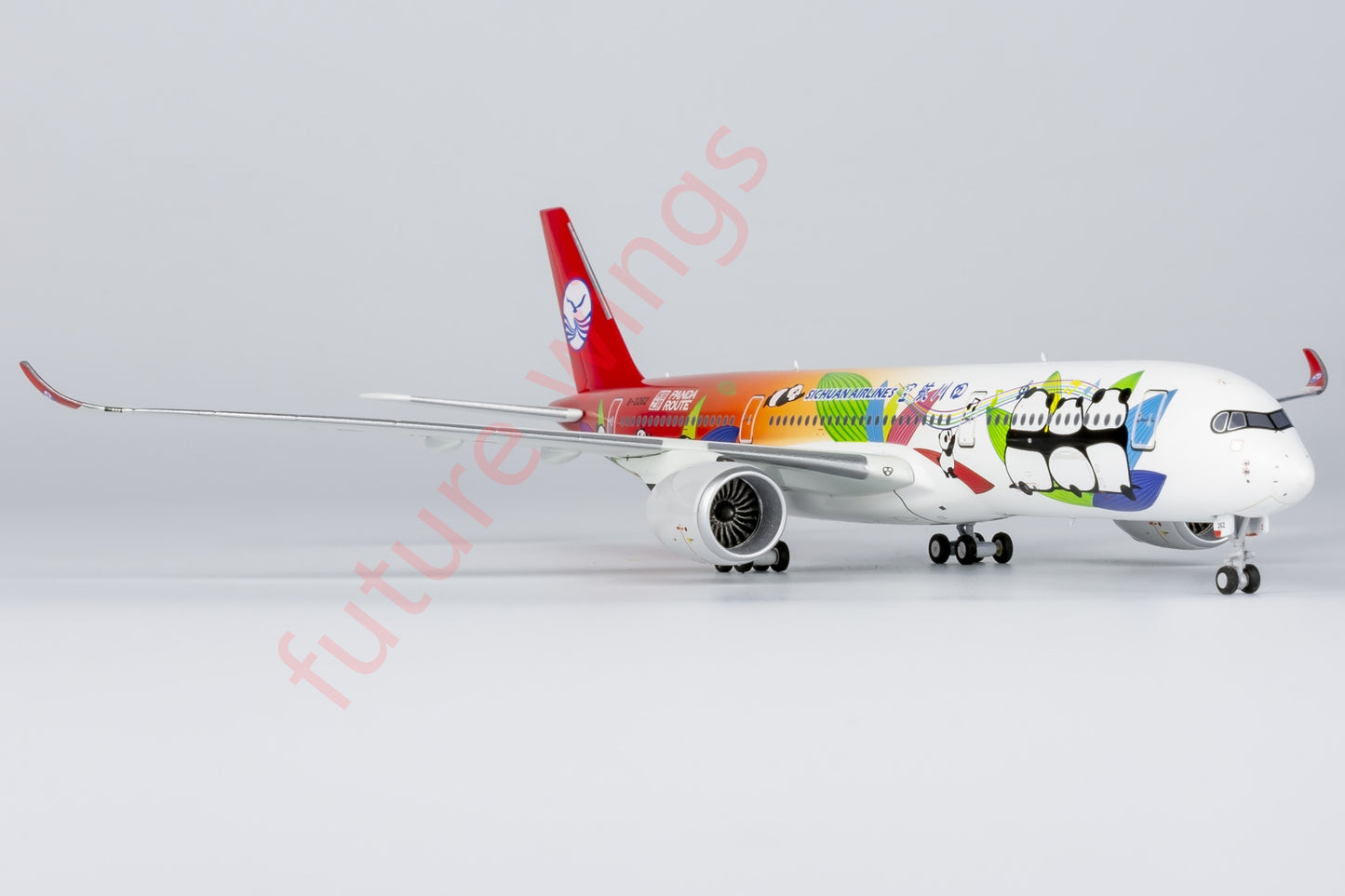 1:400 NG Models NG39081 SiChuan Airlines Airbus A350-900 B-32G2 Aircraft Model+Free Tractor