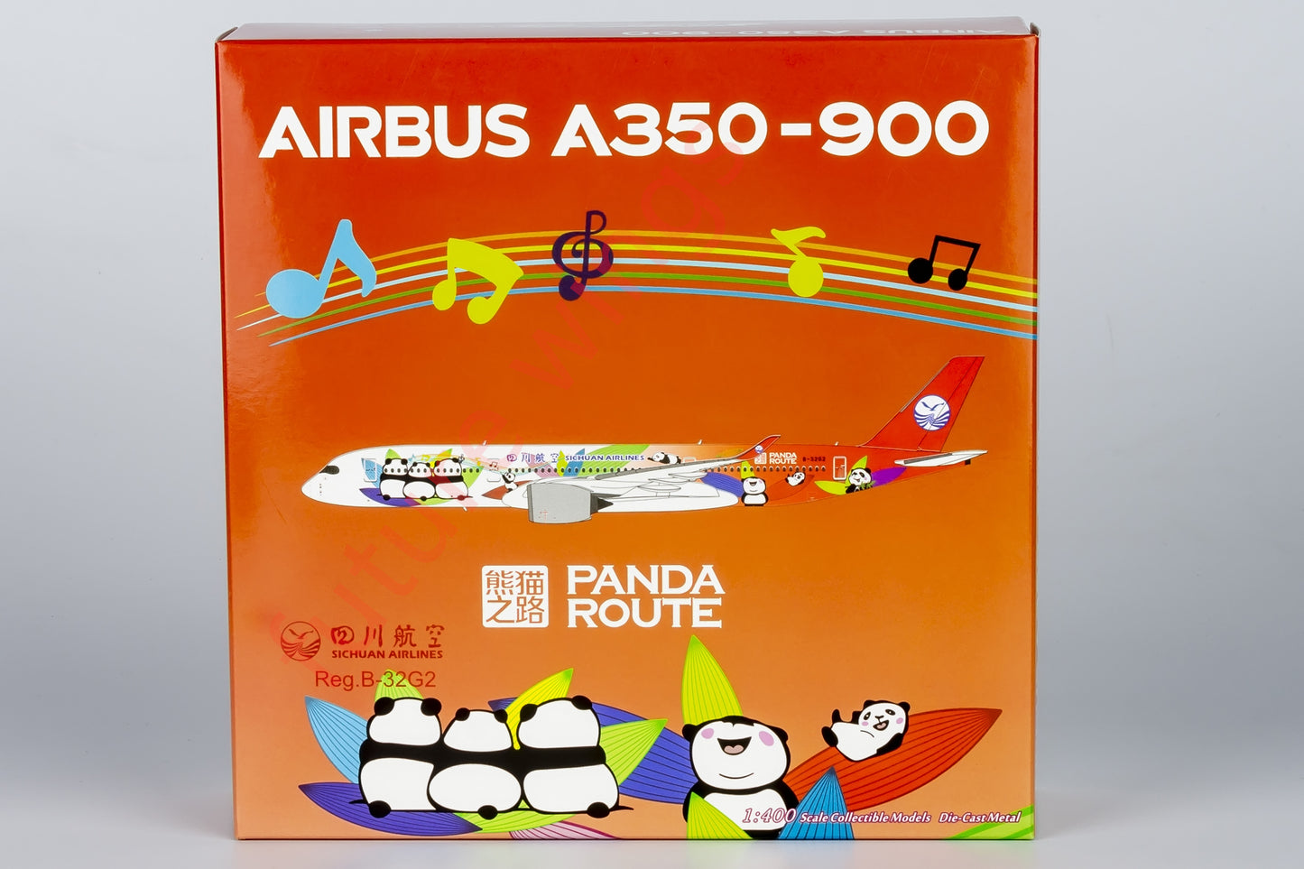 1:400 NG Models NG39081 SiChuan Airlines Airbus A350-900 B-32G2 Aircraft Model+Free Tractor