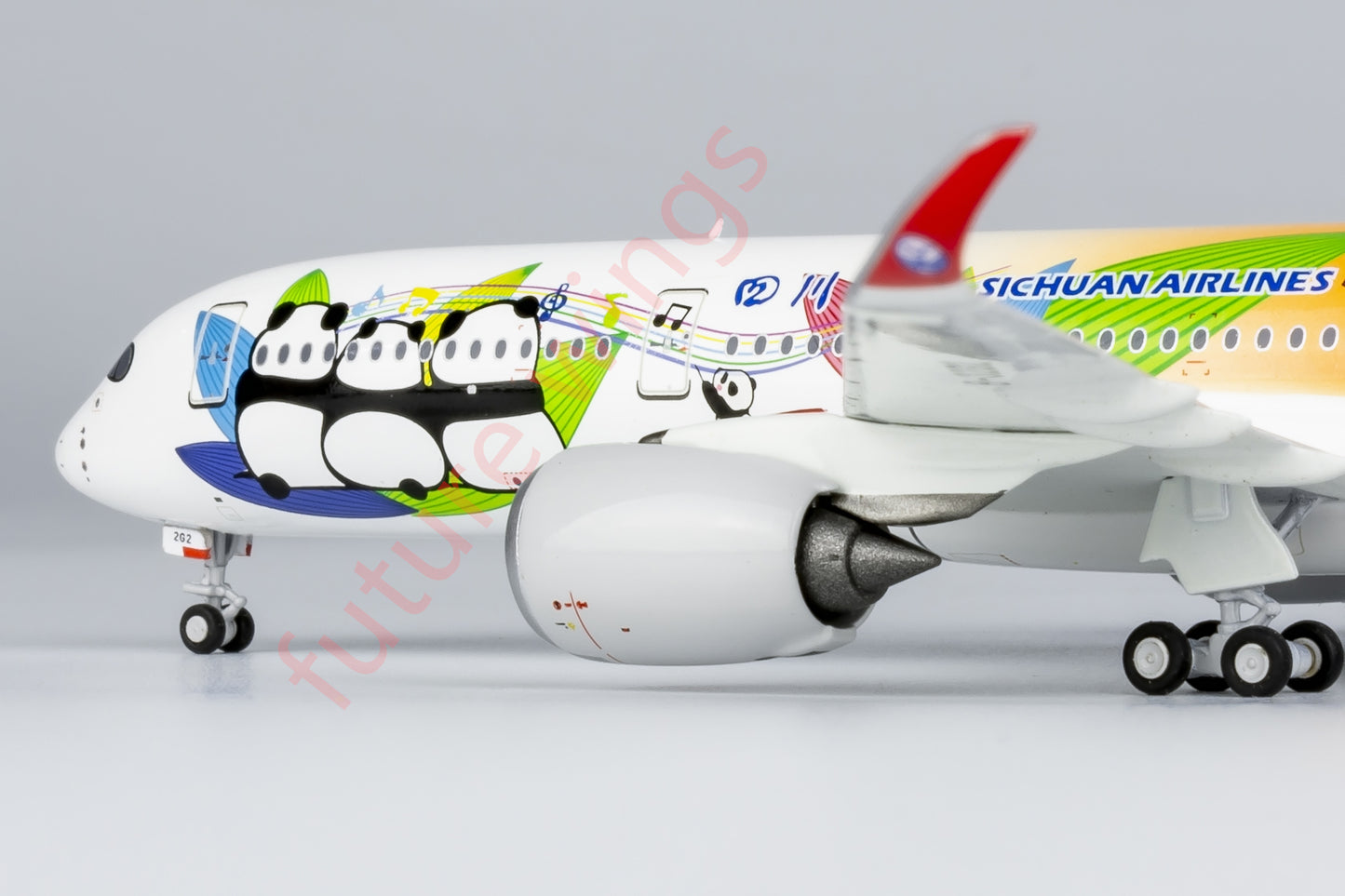 1:400 NG Models NG39081 SiChuan Airlines Airbus A350-900 B-32G2 Aircraft Model+Free Tractor