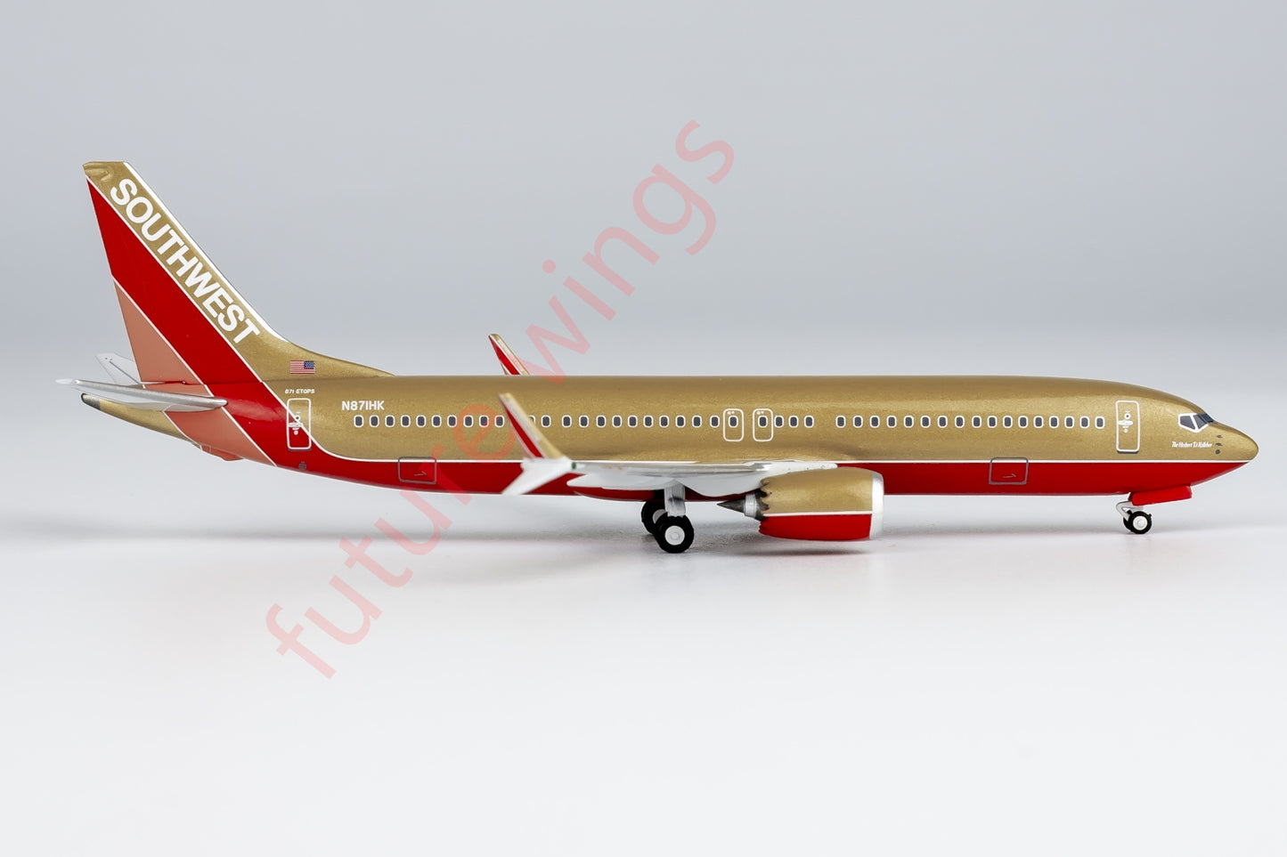 1:400 NG Lite SWA002 SouthWest Airlines B737 MAX8 N871HK Aircraft Model+Free Tractor