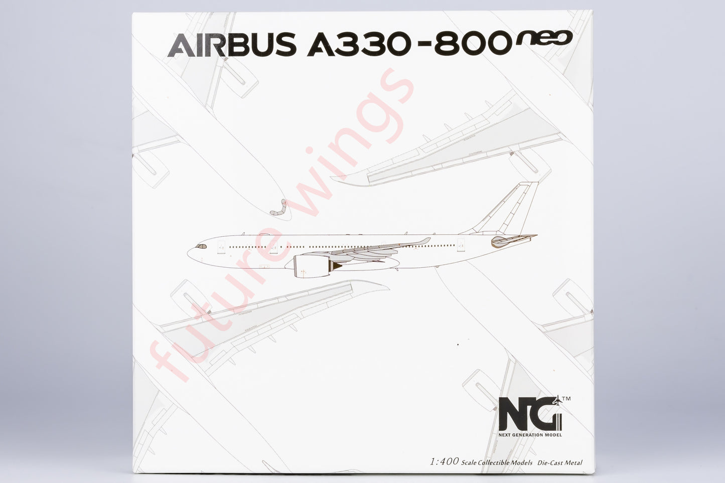 1:400 NG Models NG67000 Airbus A330-800 Blank Aircraft Model+Free Tractor