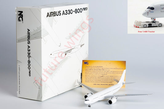 1:400 NG Models NG67000 Airbus A330-800 Blank Aircraft Model+Free Tractor